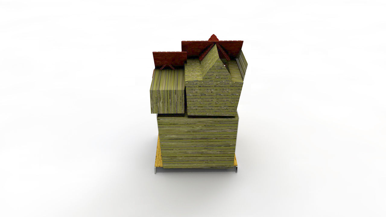 Haunted house 3D model_2