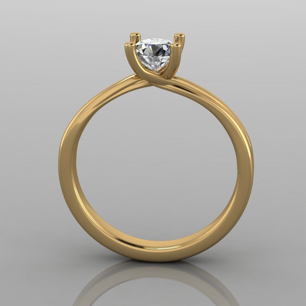 Ring - Diamond 3D print model 3D print model_1