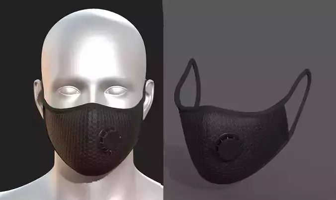 Gas mask protection futuristic fabric 