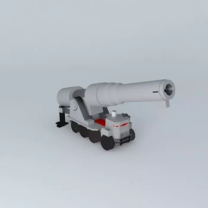 Mobile artillery Free 3D model