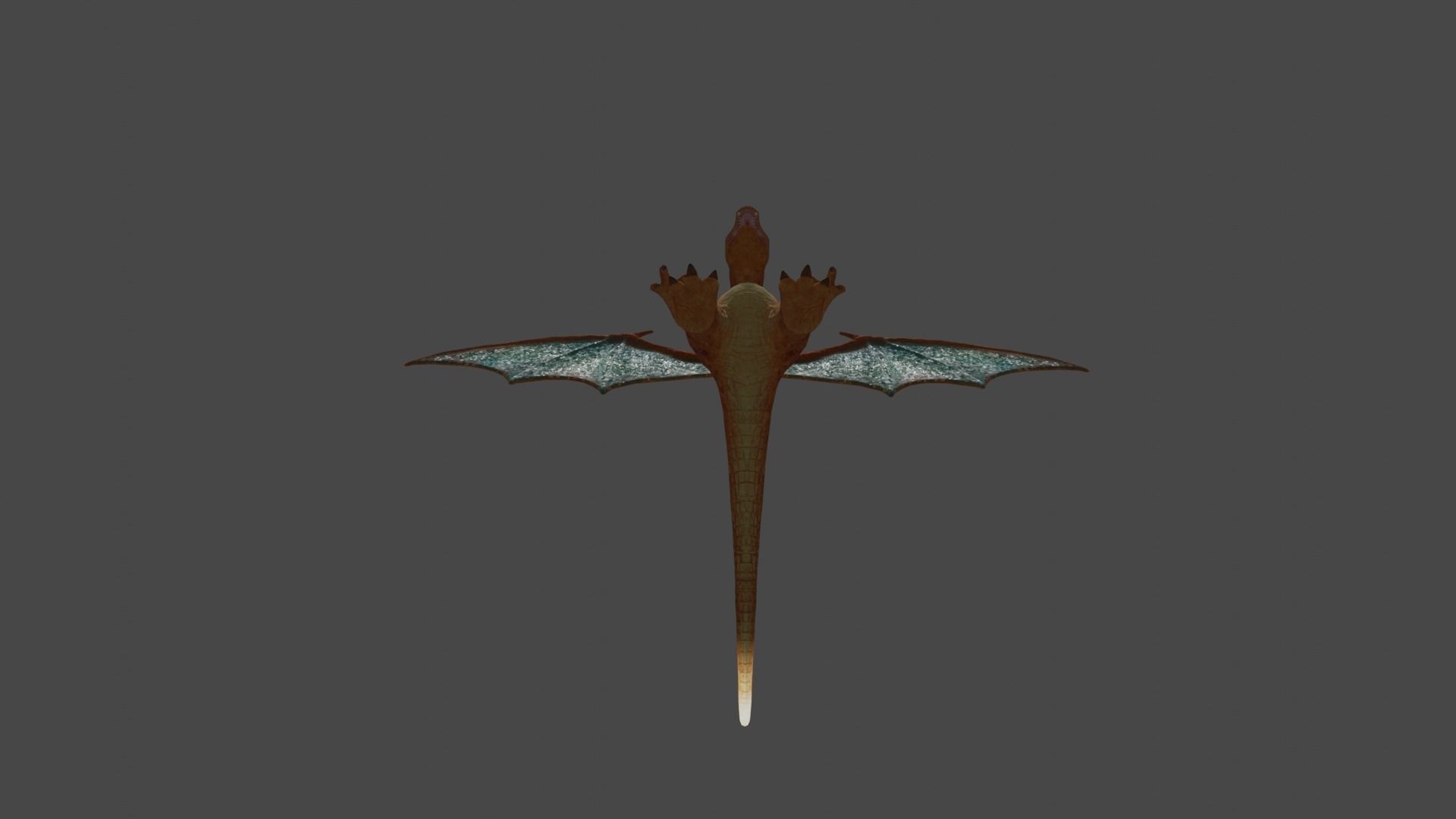 charzard detictive pikachu movie Low-poly 3D model_2