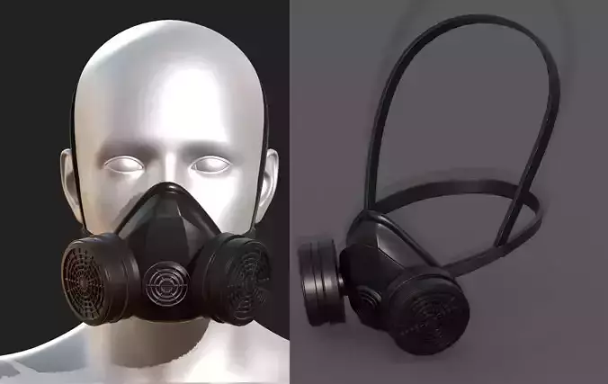 Gas mask respirator military combat protection 