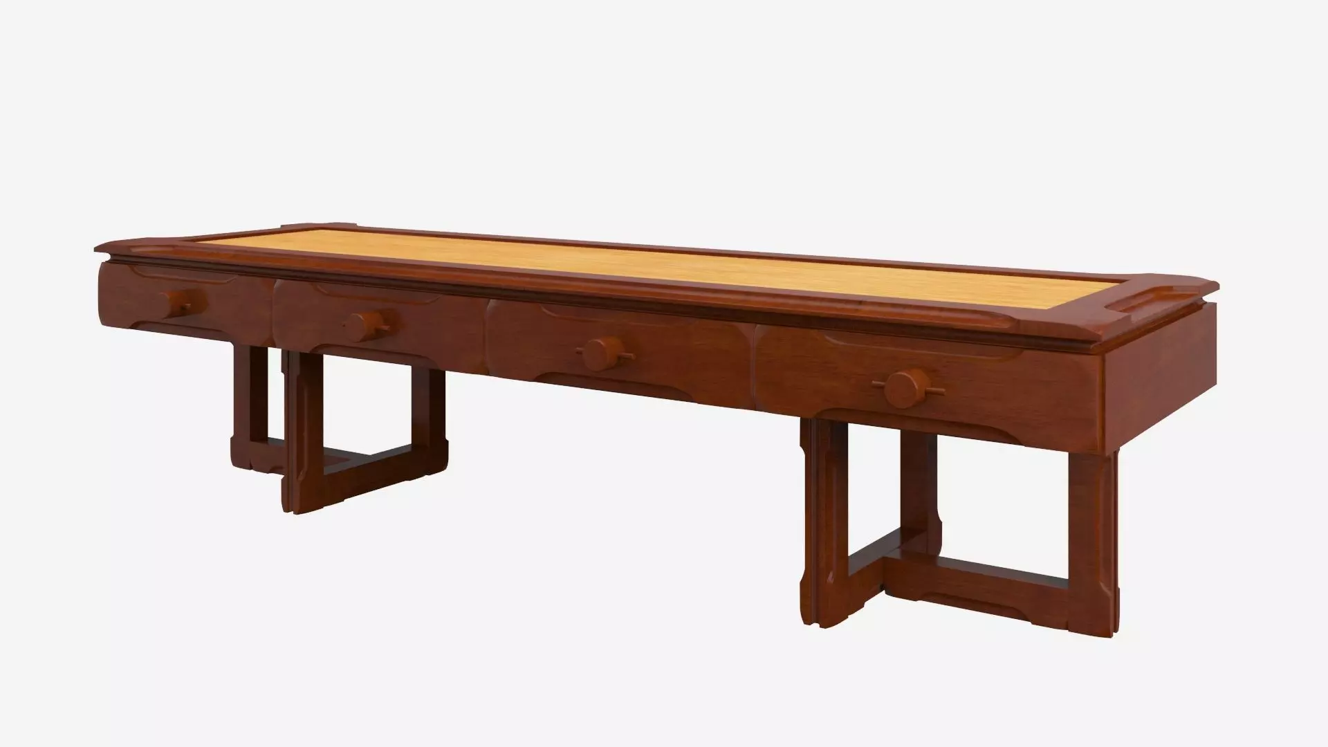 classic table Low-poly 3D model
