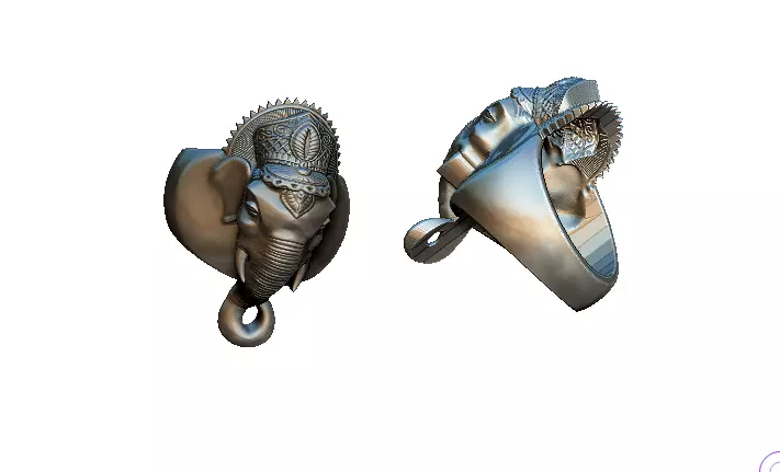 India Religion God Brahma Lord Shiva Vishnu Jewelry 3D print model_0