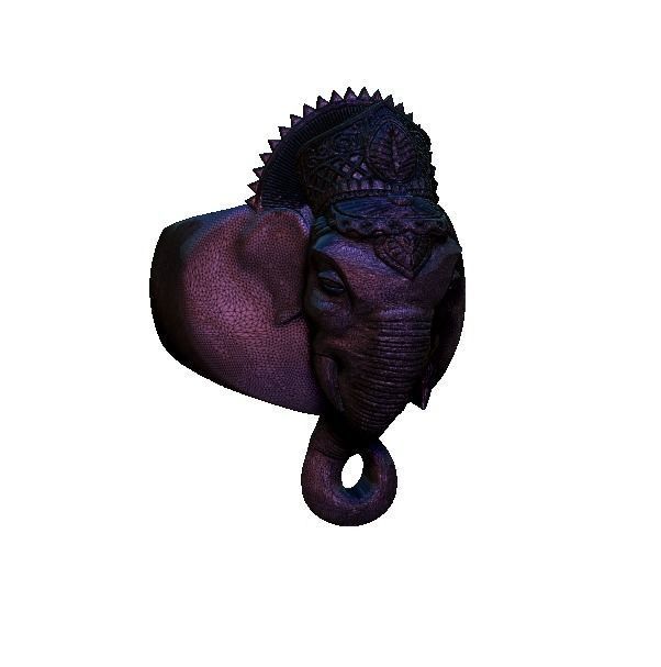 India Religion God Brahma Lord Shiva Vishnu Jewelry 3D print model_5