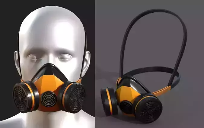 Gas mask respirator military combat protection 