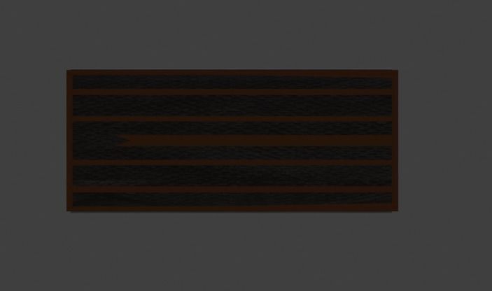 PLAIN WOODEN BED FOR DECORATION 3D model_7