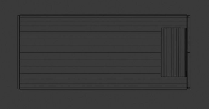 PLAIN WOODEN BED FOR DECORATION 3D model_10