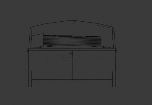 PLAIN WOODEN BED FOR DECORATION 3D model_8