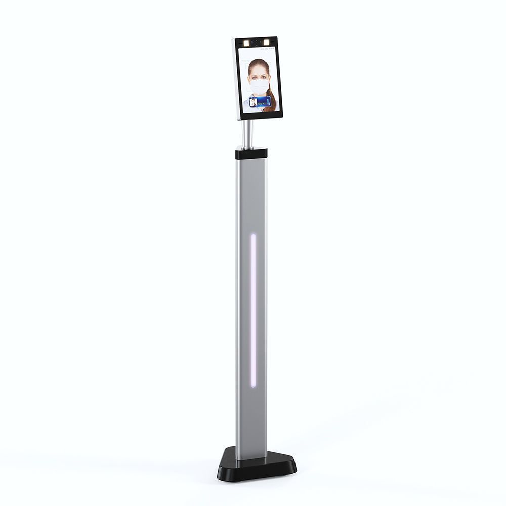 face recognition thermometer Low-poly 3D model_1