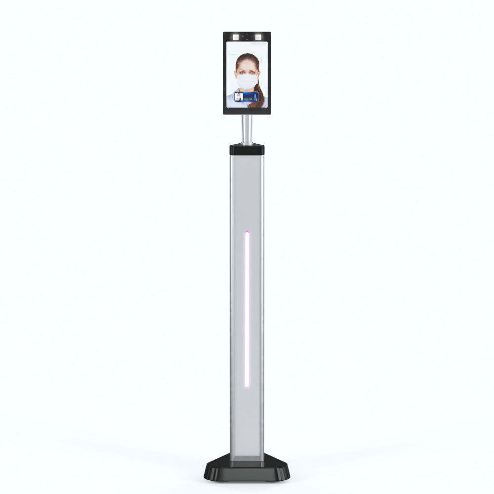 face recognition thermometer Low-poly 3D model_2