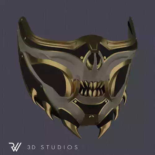 MK11 Aftermath Scorpion Mask V2 - STL File 3D print model