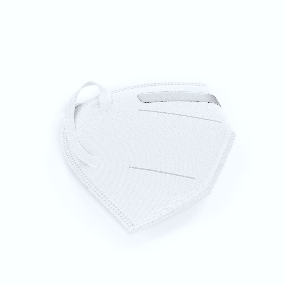 n95 mask Low-poly 3D model_2