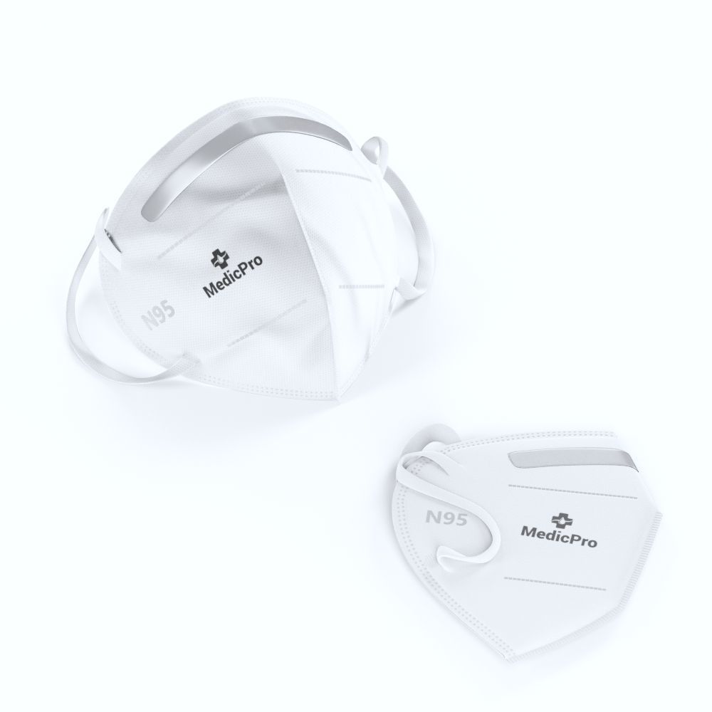 n95 mask Low-poly 3D model_8