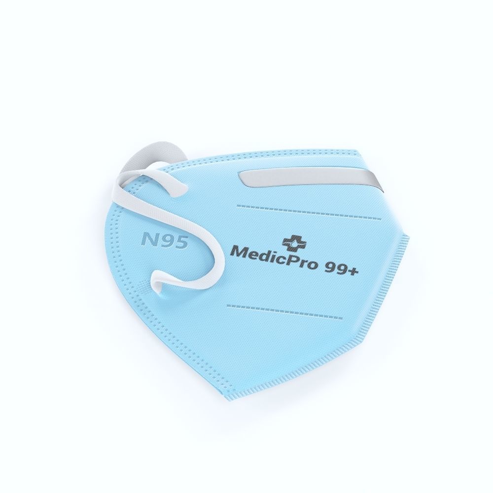 n95 mask Low-poly 3D model_4