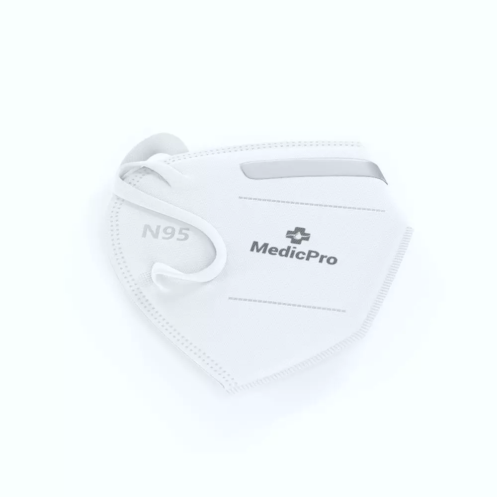 n95 mask Low-poly 3D model_0