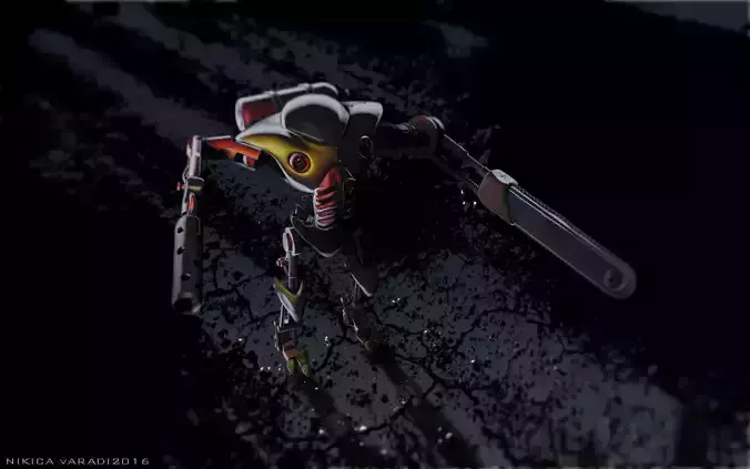Warbot like shredder Free 3D model