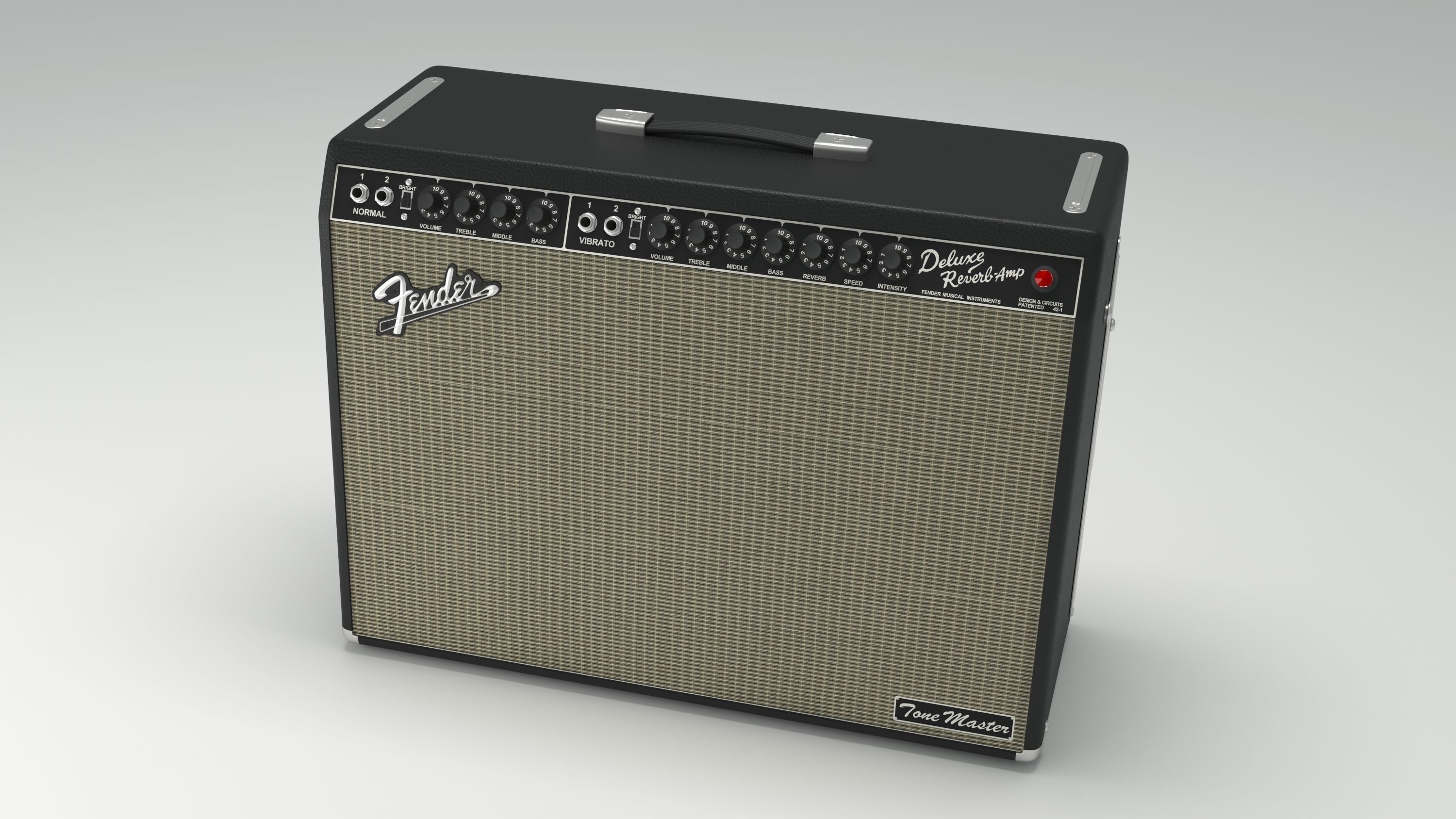 Marshall AMP Fender 65 Deluxe Reverb  3D model_3