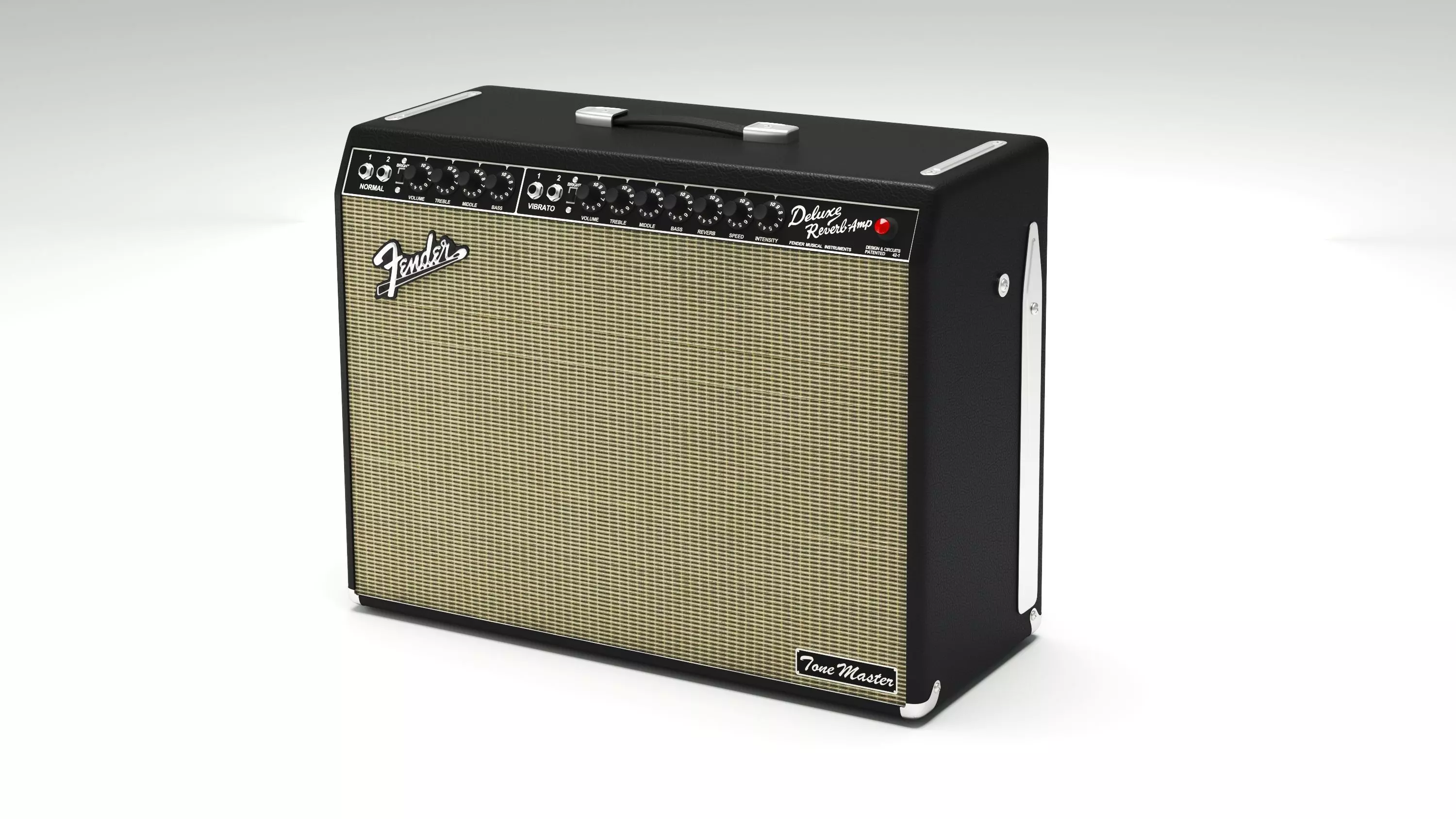 Marshall AMP Fender 65 Deluxe Reverb  3D model_0