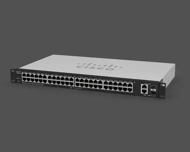 Cisco SG200-50 50-port Gigabit Smart Switch 3D model