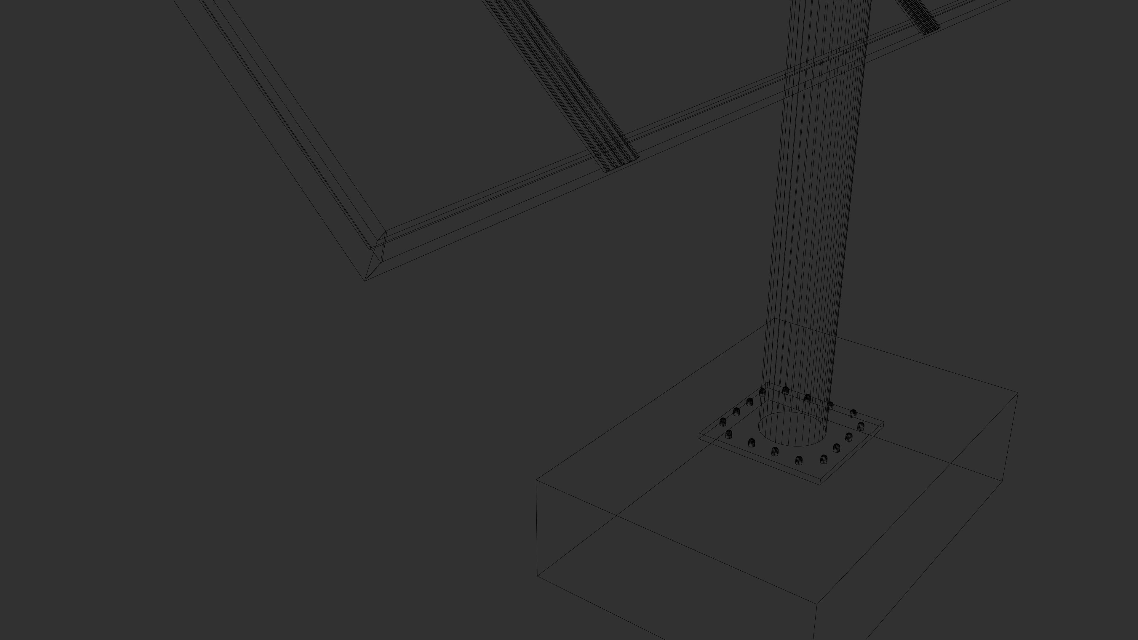 sun following pv solar panel array Low-poly 3D model_18