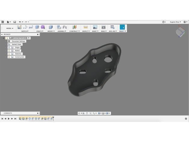 AstroX X5 Johnny FPV extended Landing Gear 3D print model_2
