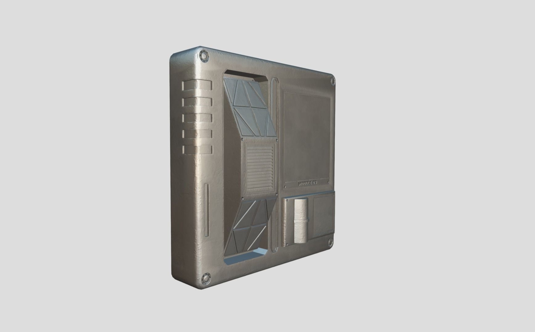 Sci-fi Panel Element Low-poly 3D model_12