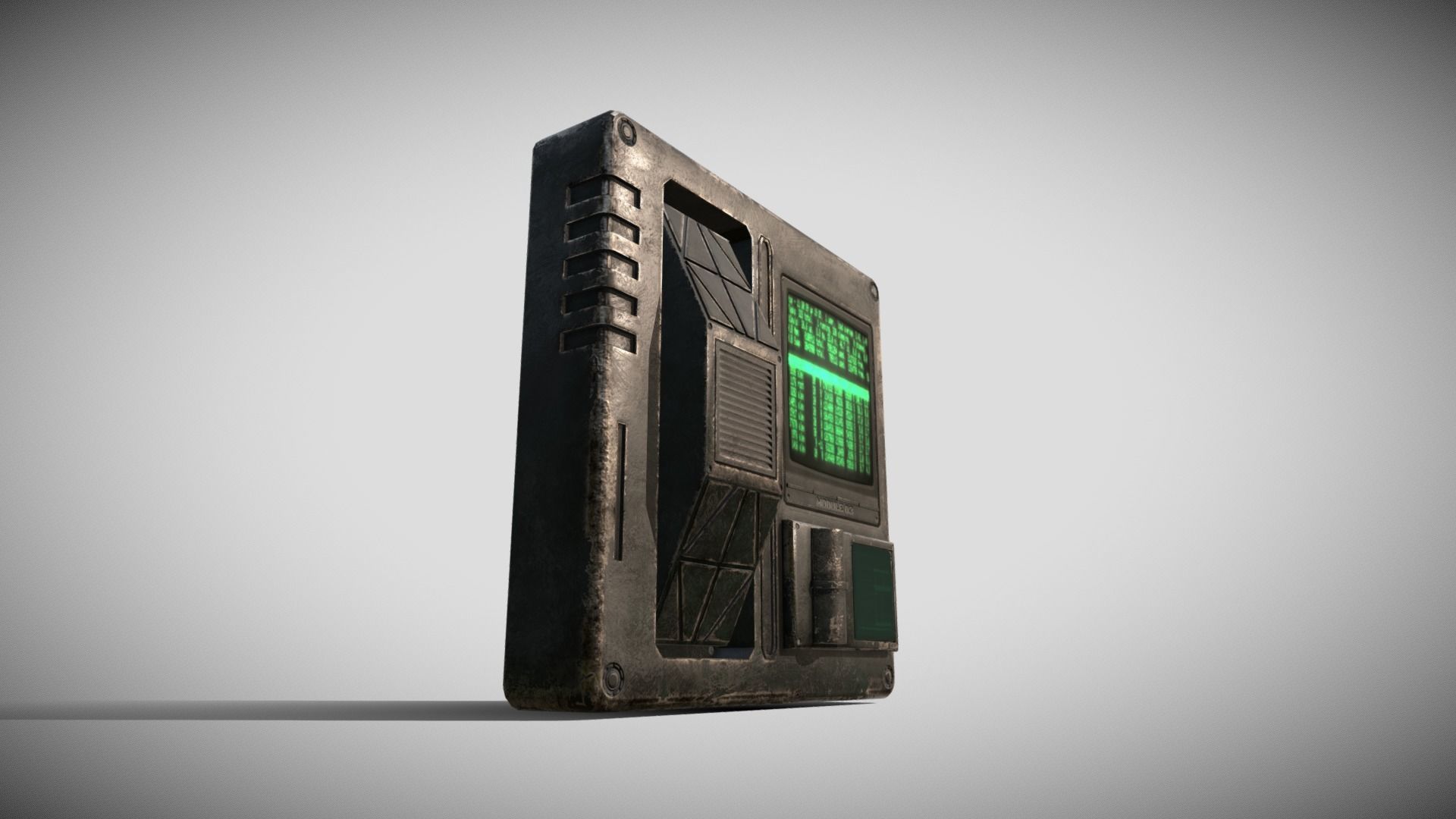 Sci-fi Panel Element Low-poly 3D model_8