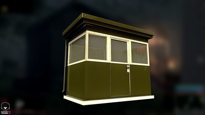 Security cabin 3D model