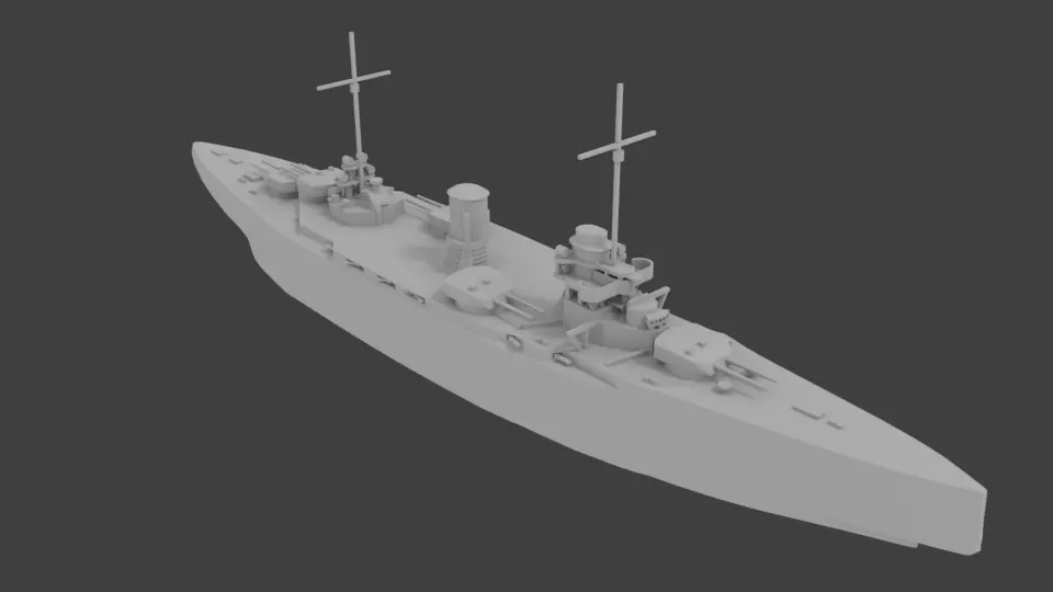 SMS Moltke 3D print model