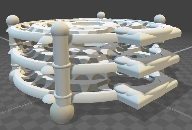 Keshe Magrav Power Unit Stacker 3D print model_1