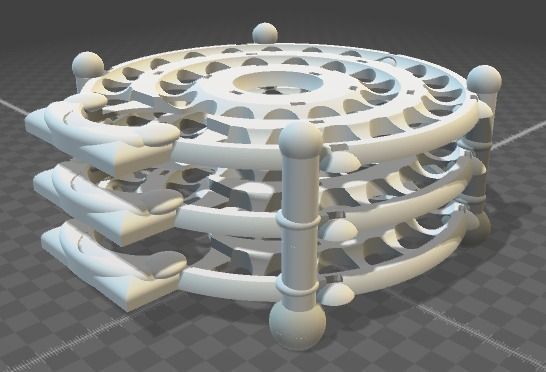 Keshe Magrav Power Unit Stacker 3D print model_0