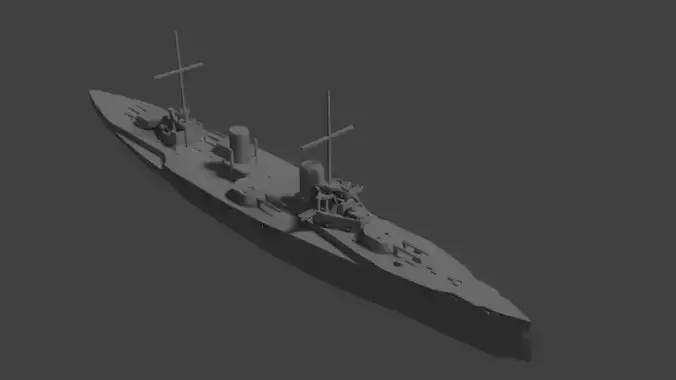 SMS Von der Tann 3D print model