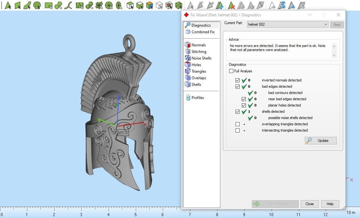 Spartan helmet pendant 3D print model_21
