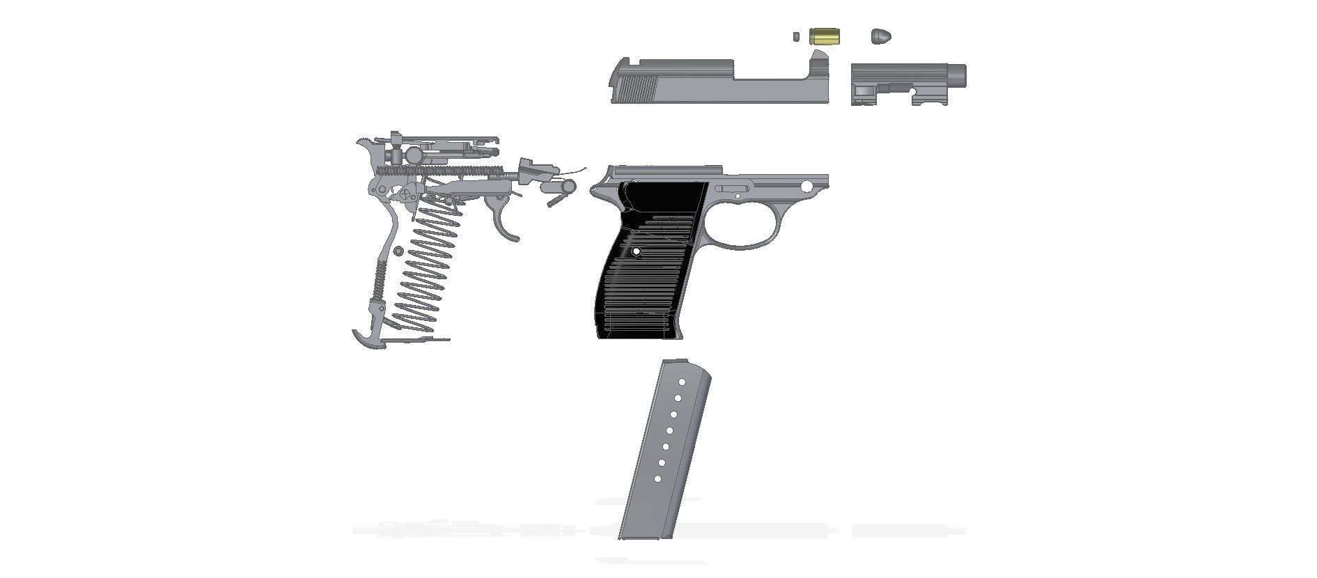 Walrher P38K 3D model_3