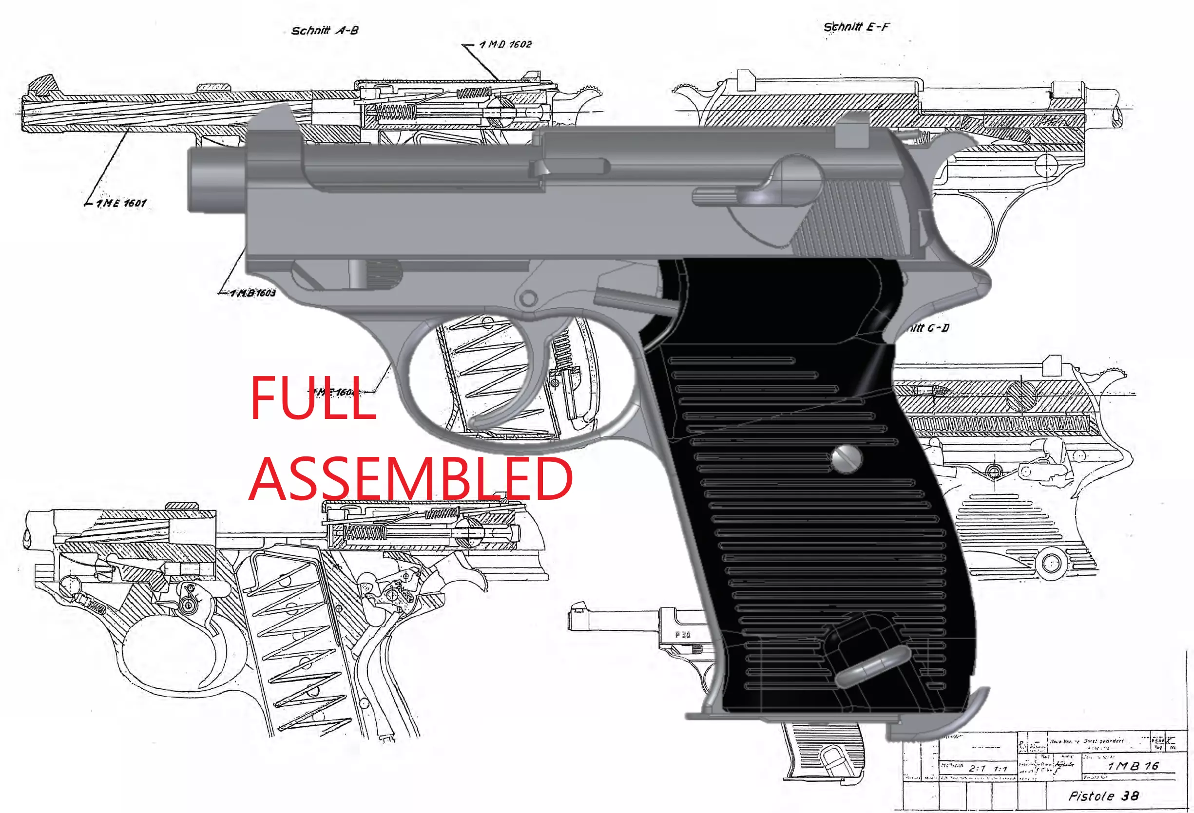 Walrher P38K 3D model_0