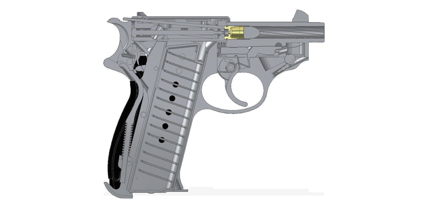 Walrher P38K 3D model_4