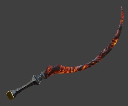 Shotel Sword 3D model_1