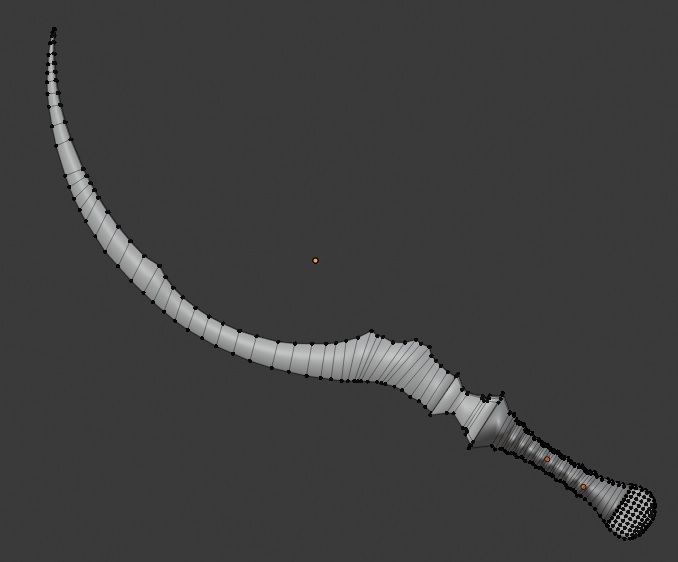 Shotel Sword 3D model_4