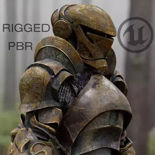 Iron Knight Low-poly 3D model