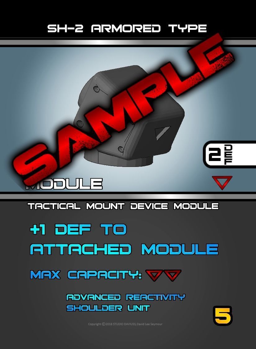 CHIBI-TECH SD - ARMORED TYPE SHOULDER UNIT          3D print model_3