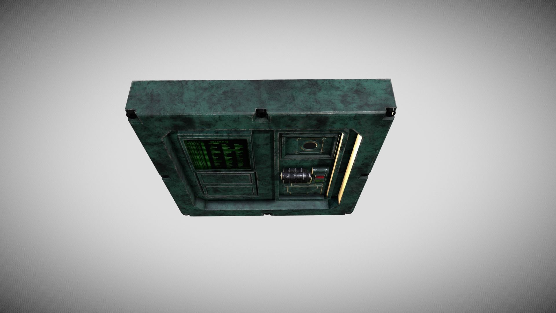 Sci-fi Panel Element Low-poly 3D model_6