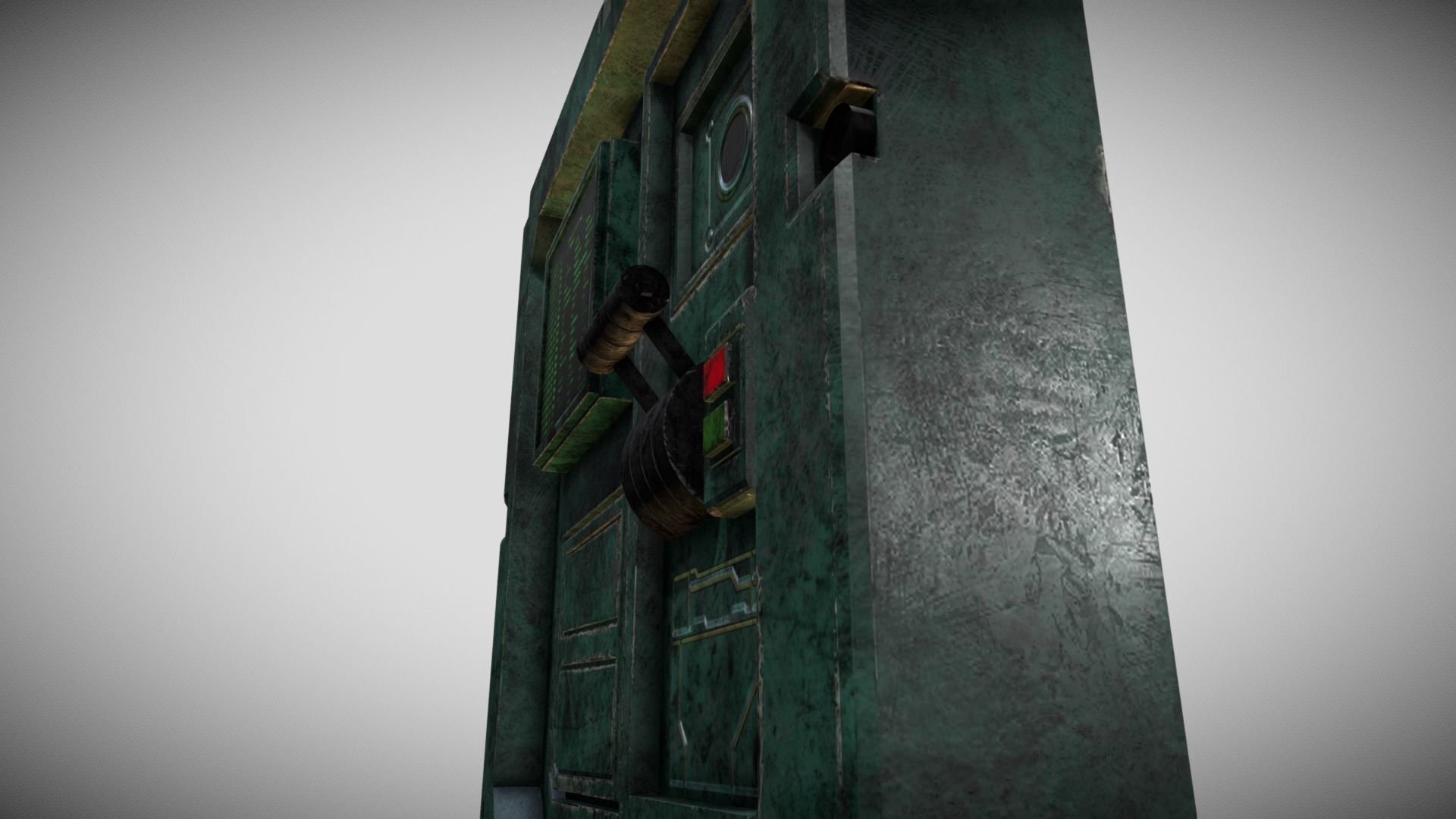 Sci-fi Panel Element Low-poly 3D model_8