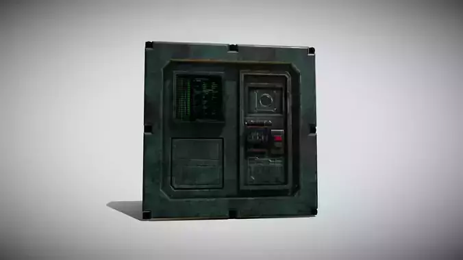 Sci-fi Panel Element Low-poly 3D model