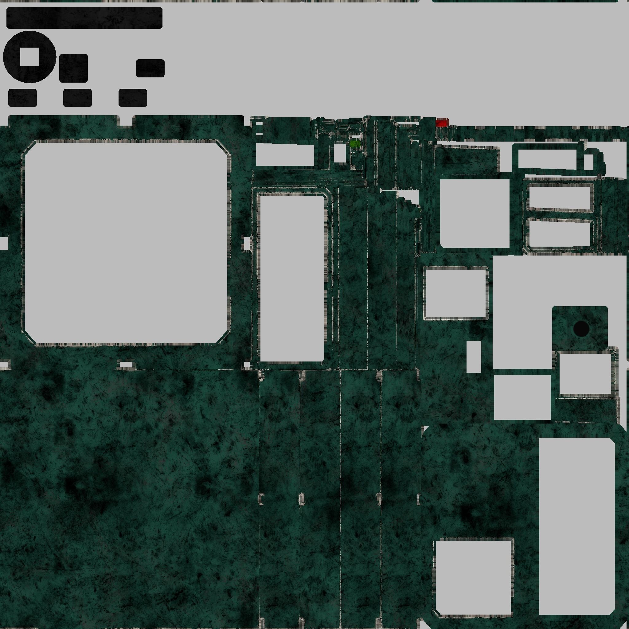 Sci-fi Panel Element Low-poly 3D model_9