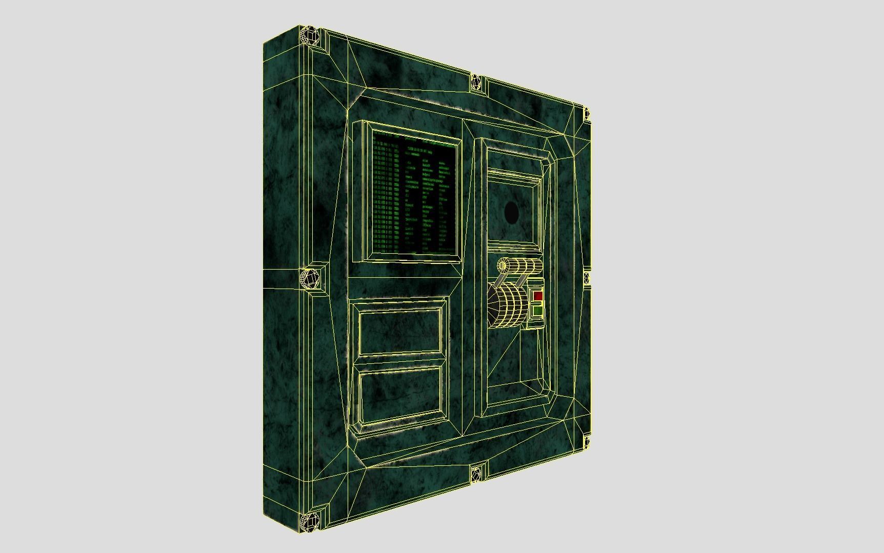 Sci-fi Panel Element Low-poly 3D model_18