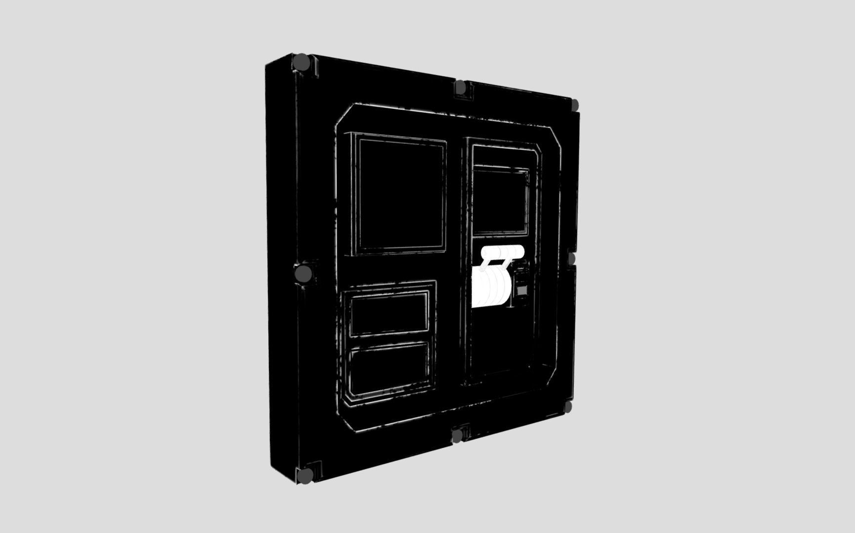 Sci-fi Panel Element Low-poly 3D model_17