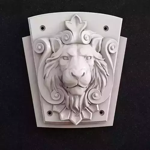 Lion head wall decor