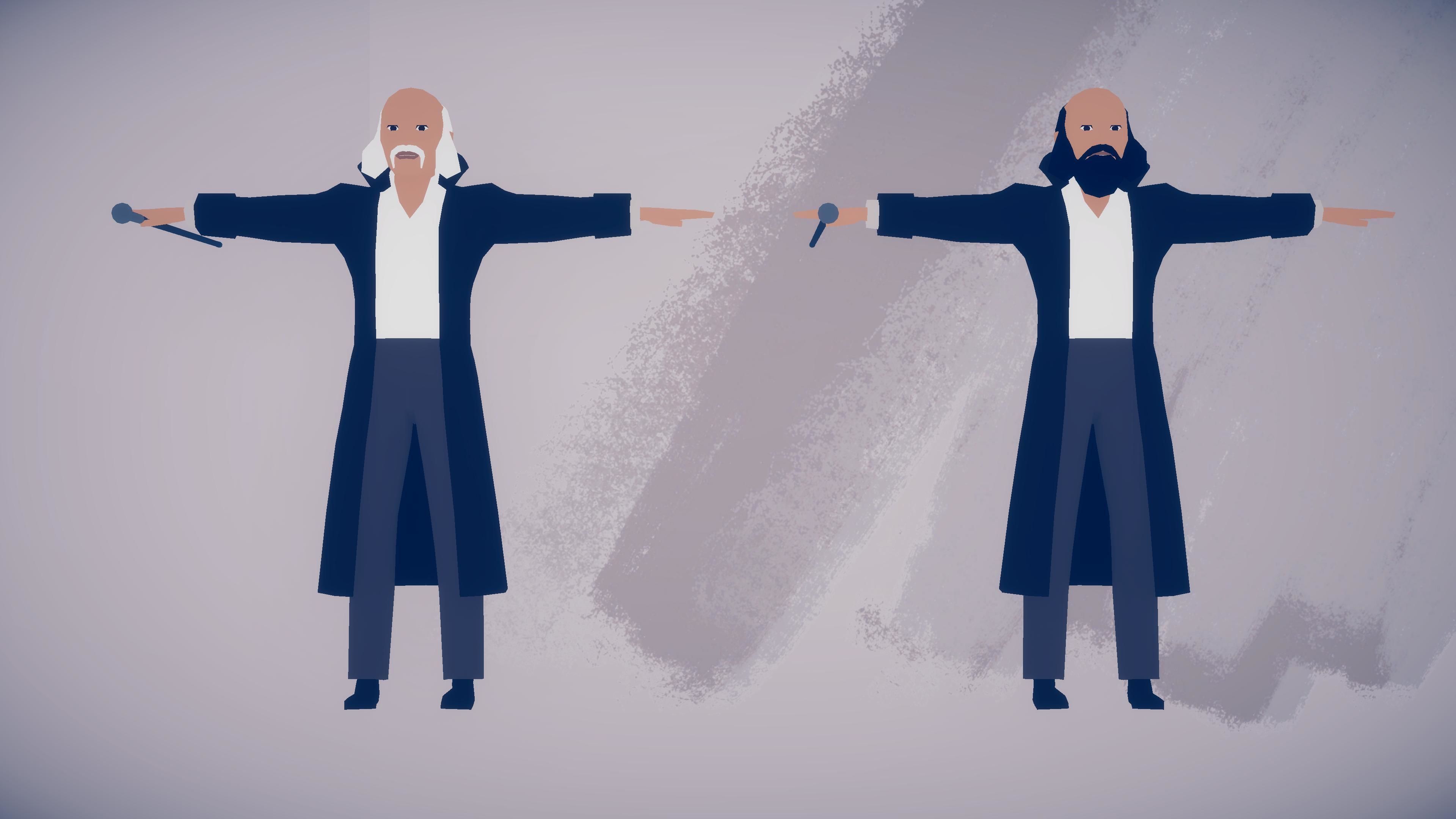 Victorian Citizens  3D Stylized Modular Low Poly Characters Low-poly 3D model_7