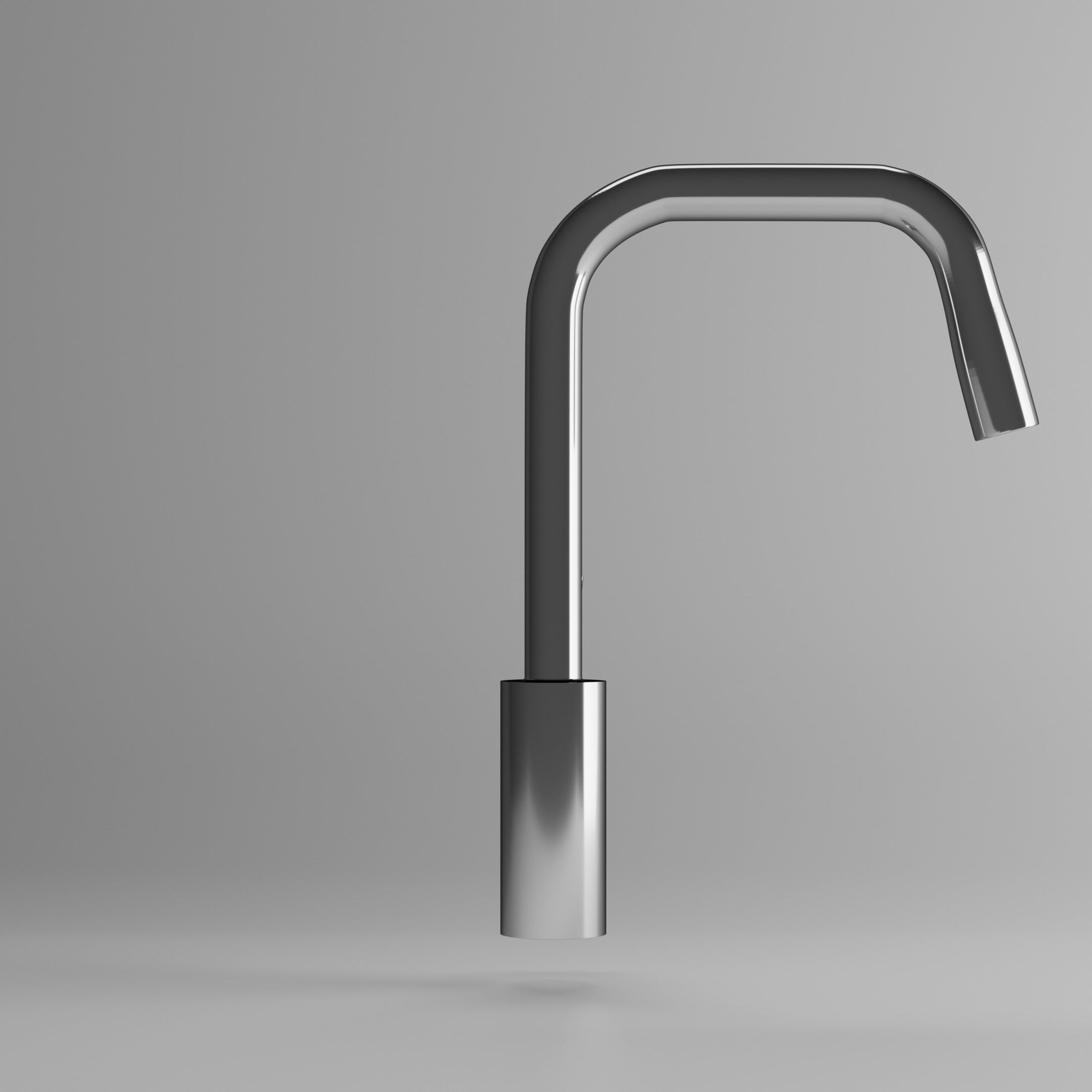 Faucet chrome kitchen 3D model_11